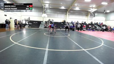 170 lbs Rr Rnd 2 - Bristol Holly, Collinsville HS Girls vs Hadlee Frazier, Miami HS Girls