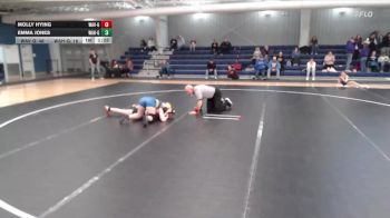 130 lbs Placement Matches - Molly Hying, Waverly Girls vs Emma Jones, Wahoo