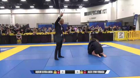 Jacie Lynn Vonada vs Jaqueline Oliveira Almeida 2024 World IBJJF Jiu-Jitsu No-Gi Championship