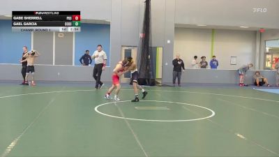 125 lbs Champ. Round 1 - Gabe Sherrell, Pratt Community College vs Gael Garcia, Cloud County Community College