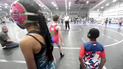 70 lbs Rr Rnd 2 - Mia Carmela Barro, Mat Warriors PWC vs Colton Jackson, Ragin Raisins Fredonia ES