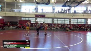 141 lbs Cons. Round 5 - Austin Monteiro, Western New England vs Owen Woolcott, Coast Guard