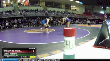 155 lbs Round 6 (8 Team) - Anyia Roberts, Grand Island Girls vs Alexandra Grow, Papillion-La Vista South Girls