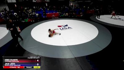 62 lbs Semifinal - Ares Duarte, California Grapplers vs Jace Liera, Rough House Wrestling