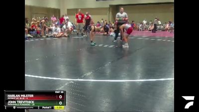 75 lbs Semis & Wb (16 Team) - Harlan Milster, Patriot WC Blue vs John Trevithick, Panhandle Punishers