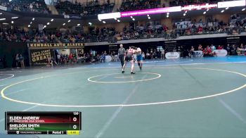 130 lbs Quarterfinal - Elden Andrew, Mt. Edgecumbe High School vs Sheldon Smith, Bethel High School