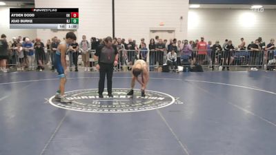 120 lbs Consi Of 16 #2 - Ayden Dodd, OH vs JoJo Burke, NJ