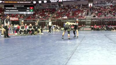 3A-165 lbs Quarterfinal - Ethan Bibler, Waverly-Shell Rock vs Wes Anderson, Waukee