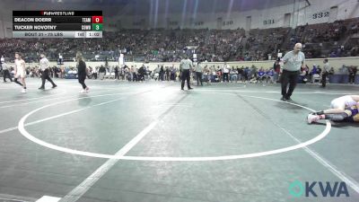 75 lbs Round Of 16 - Deacon Doerr, Team Tulsa Wrestling Club vs Tucker Novotny, Cowboy Wrestling Club