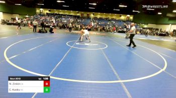 120 lbs Round Of 256 - Nikade Zinkin, CA vs Cael Kusky, GA