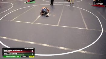 117 lbs Quarterfinal - Benjamin Bergerson, Minnesota vs Wallace White, Rogers Area Youth Wrestling Club