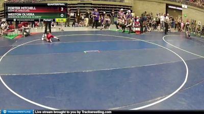 45 lbs Quarterfinal - Porter Mitchell, Cedar Jr. Wrestling vs Weston Olvera, Sanderson Wrestling Academy