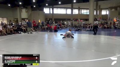 120 lbs Round 2 (6 Team) - KI HAFFNER, Team Gotcha vs Ryder Rousselle, Crusaders WC- Black