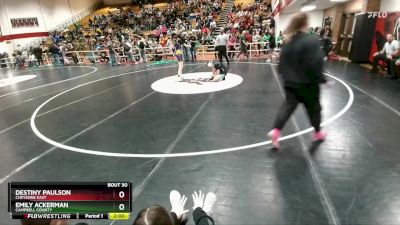 115 lbs Champ. Round 1 - Emily Ackerman, Campbell County vs Destiny Paulson, Cheyenne East