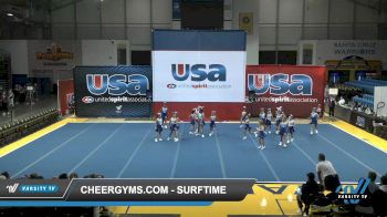 Cheergyms.com - SurfTime [2021 L1 Youth - Novice Day 1] 2021 USA Reach the Beach Spirit Competition