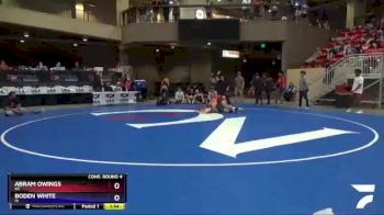145 lbs Cons. Round 4 - Abram Owings, KS vs Boden White, IA