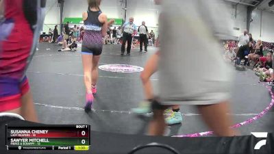 84 lbs Round 1 (3 Team) - Susanna Cheney, Lady Reapers vs Sawyer Mitchell, Fierce & Scrappy