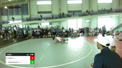 122 lbs Semifinal - Elias Delis, 951 Wc vs Liam Modelowitz, San Diego Move