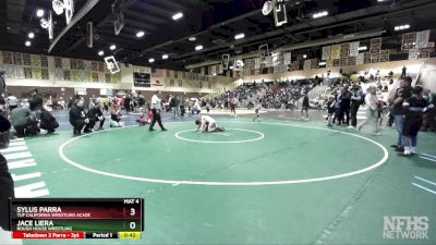 67 lbs 1st Place Match - Sylus Parra, TUF California Wrestling Acade vs Jace Liera, Rough House Wrestling