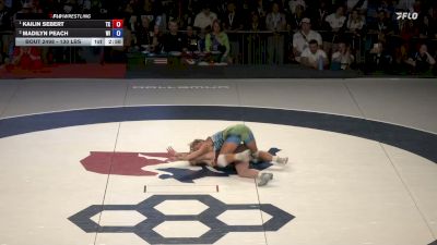 130 lbs 1st Place Match - Kailin Sebert, Texas vs Madilyn Peach, Wisconsin