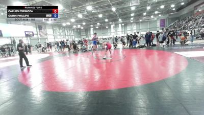 165 lbs Champ. Round 2 - Carlos Espinoza vs Quinn Phillips, Omak Wrecking Crew Wrestling