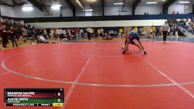 149 lbs Champ. Round 2 - Austin Smith, Unattached vs Brandon Sauter, Franklin And Marshall