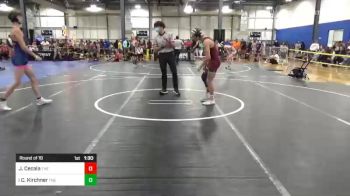 120 lbs Round Of 16 - Joey Cecala, The Nook vs Caden Kirchner, The Wrestling Academy