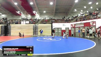 49-55 lbs Round 1 - Kameron DeCamp, Franklin Central WC vs Ronan Niemer, Franklin Central WC