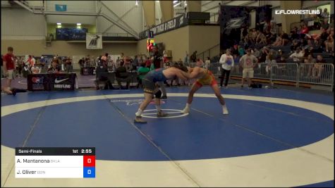 79 kg Semifinal - Anthony Mantanona, Oklahoma vs Jacob Oliver, Edinboro