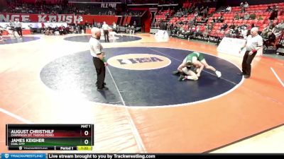 1A 175 lbs Cons. Round 2 - James Keigher, Coal City vs August Christhilf, Champaign (St. Thomas More)