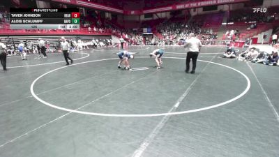 126 lbs D1 - Quarter-finals (fri 5:30 P.m.) - Alois Schlumpf, Bay Port vs Taven Johnson, Reedsburg Area