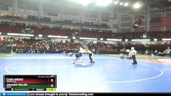 220 lbs Champ. Round 2 - Draden Miller, Kuna vs Cash Weeks, Middleton