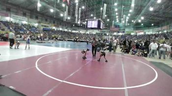 43 lbs Round Of 16 - Barrett Massey, PVBC Warriors vs Mateo Mercado, Duran Elite