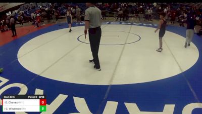 14U Boys - 75 lbs Cons. Round 4 - D Angelo Chavez, Midwest Regional Training Center vs Colton Wiseman, Contenders Wrestling Academy