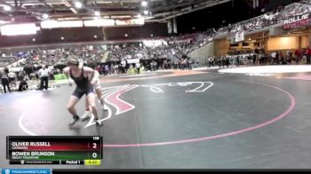 138 lbs Cons. Round 1 - Bowen Brunson, Rocky Mountain vs Oliver Russell, Chiawana