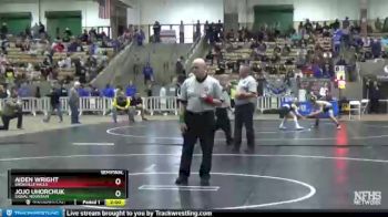 A 106 lbs Semifinal - Aiden Wright, Knoxville Halls vs Jojo Uhorchuk, Signal Mountain