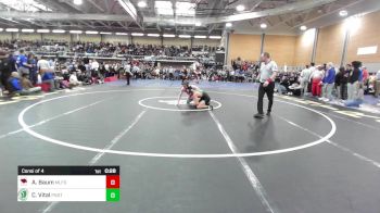 144 lbs Consi Of 4 - Aidan Baum, Milford vs Colby Vital, Ponaganset