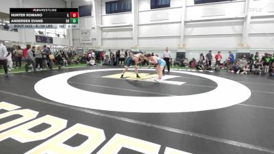 E-190 lbs Round Of 32 - Hunter Romano, IL vs Andersen Evans, OH