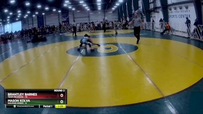 64 lbs Rd# 2 10:30am Friday - Brantley Barnes, Team Michigan vs Mason Kolva, Nauman Green