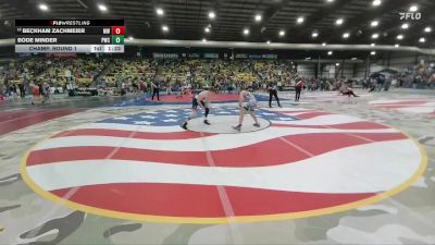 120 lbs Champ. Round 1 - Bode Minder, Pierre Wrestling Club vs Beckham Zachmeier, MATPAC Wrestling