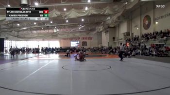 174 lbs Champ. Round 2 - Xavier Preston, Roanoke College vs Tyler-Nicholas Ritz, Shenandoah University