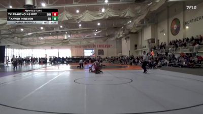 174 lbs Champ. Round 2 - Xavier Preston, Roanoke College vs Tyler-Nicholas Ritz, Shenandoah University
