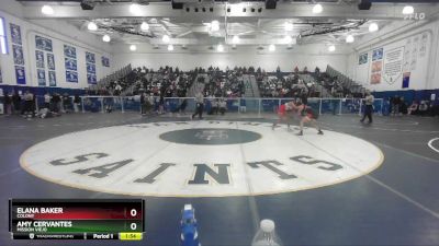 120 lbs Champ. Round 1 - Elana Baker, Colony vs Amy Cervantes, Mission Viejo