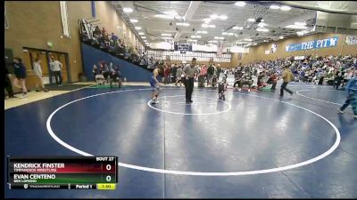 96 lbs Cons. Round 3 - Kendrick Finster, Timpanogos Wrestling vs Evan Centeno, Ben Lomond