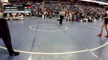 2A 132 lbs Cons. Round 2 - Derek Freeman, West Davidson vs James Paschal, John M. Morehead High School