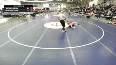 133 lbs Quarterfinal - George McAteer, Ithaca vs Carver Moyer, Norwich