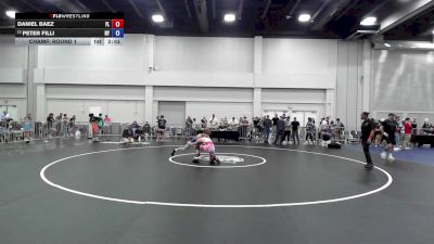 120 lbs Champ. Round 1 - Daniel Baez, FL vs Peter Filli, NY