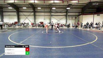 184 lbs Quarterfinal - Joe Colon, Wesleyan vs Kenneth Marra, Coast Guard