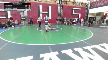 132 lbs 7th Place - Liam Kay, Shepherd Hill vs Anthony Celio, Somerset Berkley