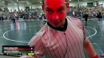 160 lbs Champ. Round 1 - Noah Singleton, Jr Cyclones Wrestling vs Keaton Conaway, Williamson Co Wrestling Club